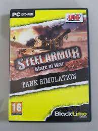 STEEL ARMOR BLAZE OF WAR TANK SIMULATION   ( PC DVD )   -  Good condition !!!! -  SAME DAY SHIPPING