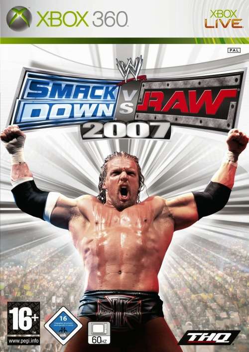 WWE SMACKDOWN VS RAW 2007 ( XBOX 360 ) - Good condition !!!  -  SAME DAY SHIPPING !!!