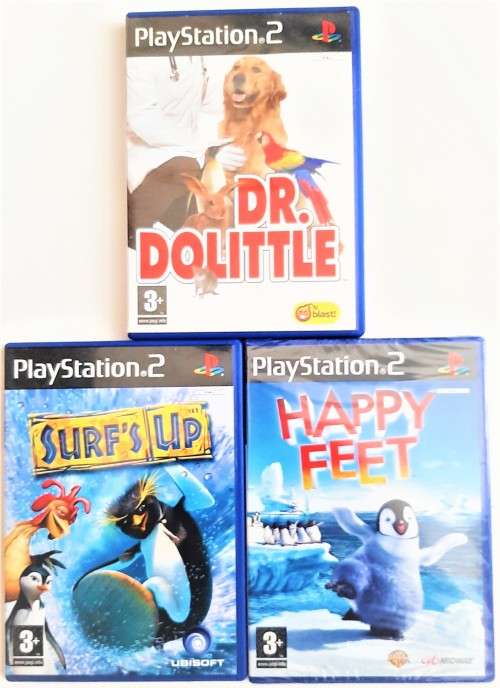 ( PS2 )  -  KIDS  GAME  BUNDLE ( 3 GAMES )   -   Good condition !!!  -  SAME DAY SHIPPING !!!