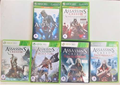 XBOX 360 ASSASSINS CREED 6 GAME BUNDLE- Good condition   - SAME DAY SHIPPING