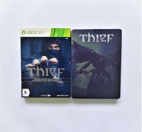 THIEF LIMITED EDITION METAL CASE WITH BONUS BANK HEIST MISSION   (Xbox 360)  -  Good condition !!