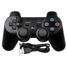 PS3 WIRED DOUBLESHOCK REMOTE CONTROLLER   (BLACK)     -    NEW & SEALED