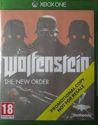 THE WOLFENSTEIN THE NEW ORDER  PROMOTIONAL COPY     (Xbox One)  -  Good condition !!!