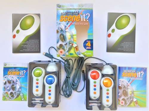 SCENE IT ? LIGHTS , CAMERA , ACTION    (XBOX360)  -   SHOP SOILED - PACKAGING USE