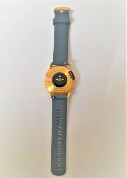 GARMIN VIVOMOVE HR Premium Rose - Gold with Grey Suede Band Smartwatch and original charger