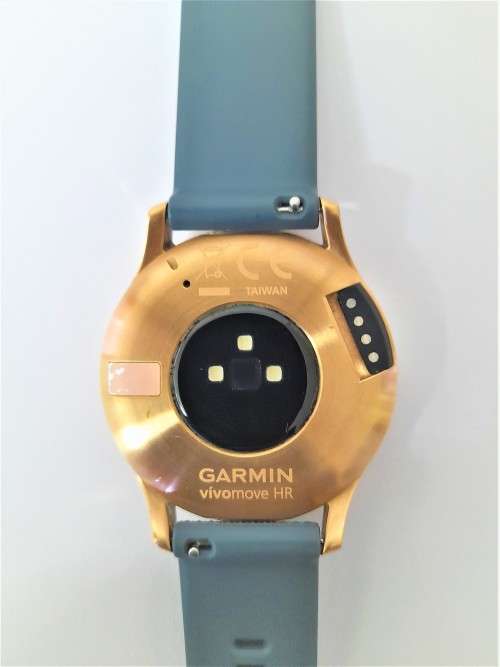 GARMIN VIVOMOVE HR Premium Rose - Gold with Grey Suede Band Smartwatch and original charger