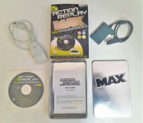 ACTION REPLAY 360POWERSAVES / CHEATS   DVD -  XBOX 360     -    Good condition - SAME DAY SHIPPING !