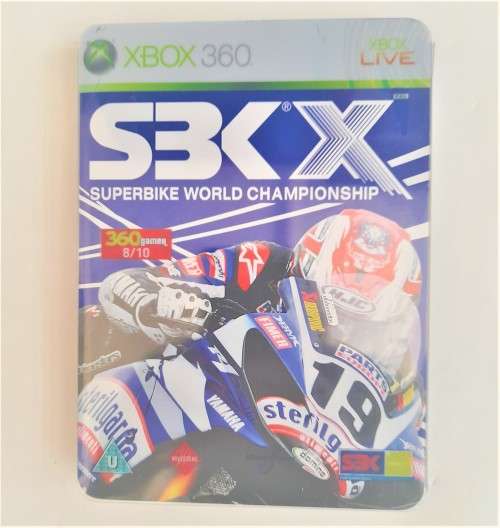 SBK X SUPERBIKE WORLD CHAMPIONSHIP STEELBOOK STEELCASE RARE   (Xbox 360 )  -   Good condition !!!