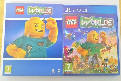 LEGO WORLDS    (PS4)  -  Good condition !!!  -  SAME DAY SHIPPING !!!! - IN SLEEVE CARDBOARD