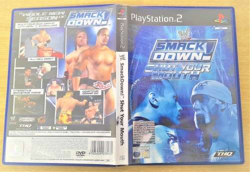 WWE SMACKDOWN ! SHUT YOUR MOUTH  ( PS2 )    -     Good condition !! - SAME DAY SHIPPING !!