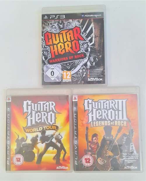 PS3 GUITAR HERO COMBO   (PS3)  -  Good condition !!!  -  SAME DAY SHIPPING !!! DEAL 206