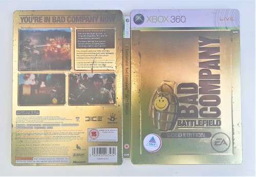 Battlefield Bad Company Steel Book     Xbox 360