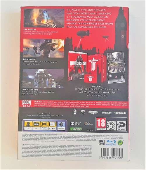 WOLFENSTEIN THE NEW ORDER OCCUPIED EDITION (PS3)  -  Good condition !!!  -   SAME DAY SHIPPING