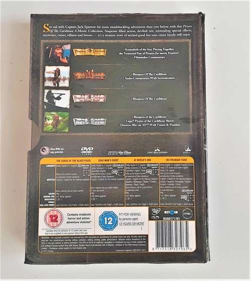 Pirates of the Caribbean Four Movie Collection  DVD
