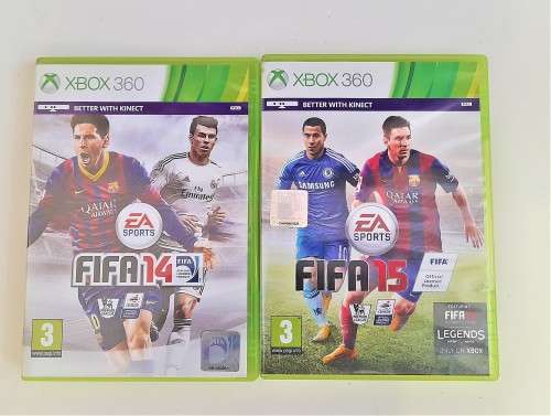 XBOX 360 BUNDLE 2 X FIFA  SOCCER COMBO (XBOX 360)    -    Good condition!! - DEAL 502
