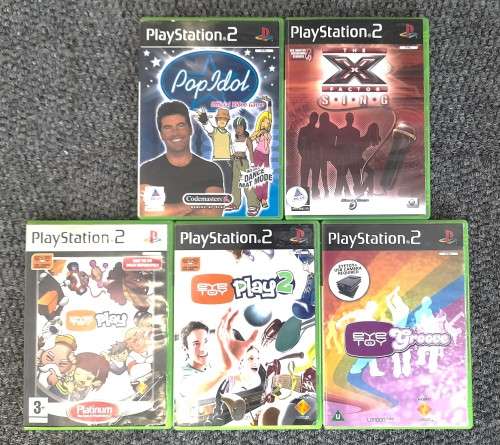 PS2 5 X GAME EYE TOY MIX COMBO