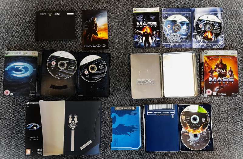 XBOX 360 3 X GAME LIMITED EDITION COLLECTORS BUNDLE XBOX 360   -   Good condition !!!