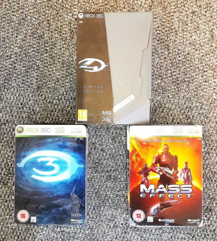 XBOX 360 3 X GAME LIMITED EDITION COLLECTORS BUNDLE XBOX 360   -   Good condition !!!