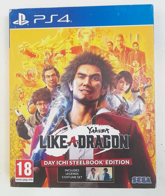 YAKUZA LIKE A DRAGON DAY ICHI STEELBOOK EDITION  (PS4)  - Good condition !!