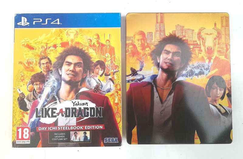 YAKUZA LIKE A DRAGON DAY ICHI STEELBOOK EDITION  (PS4)  - Good condition !!