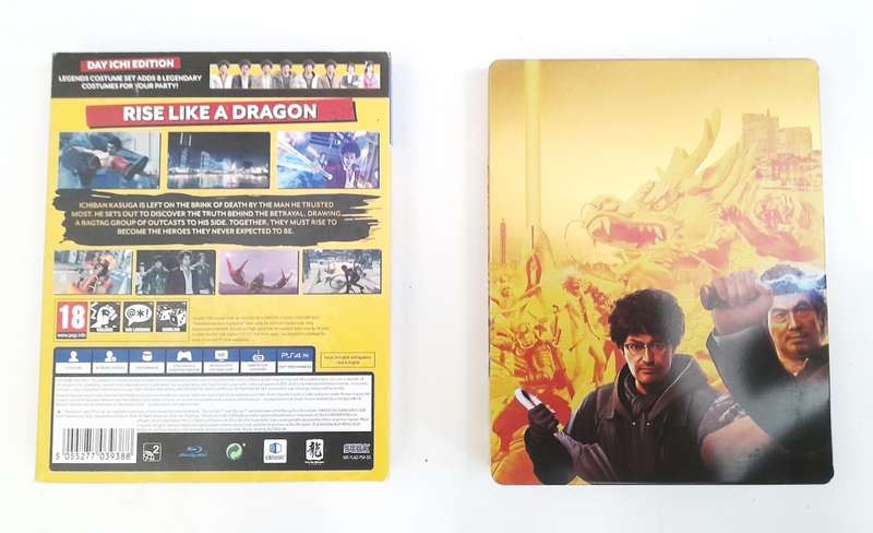 YAKUZA LIKE A DRAGON DAY ICHI STEELBOOK EDITION  (PS4)  - Good condition !!