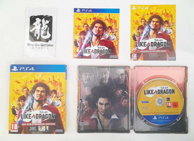 YAKUZA LIKE A DRAGON DAY ICHI STEELBOOK EDITION  (PS4)  - Good condition !!