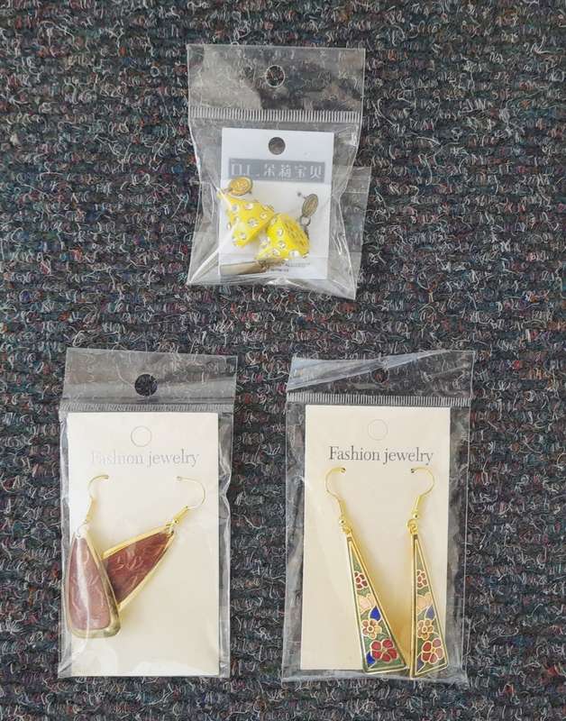 Costume Jewellery : 3 PIECE SET WOMEN EARRINGS -   DEAL 13