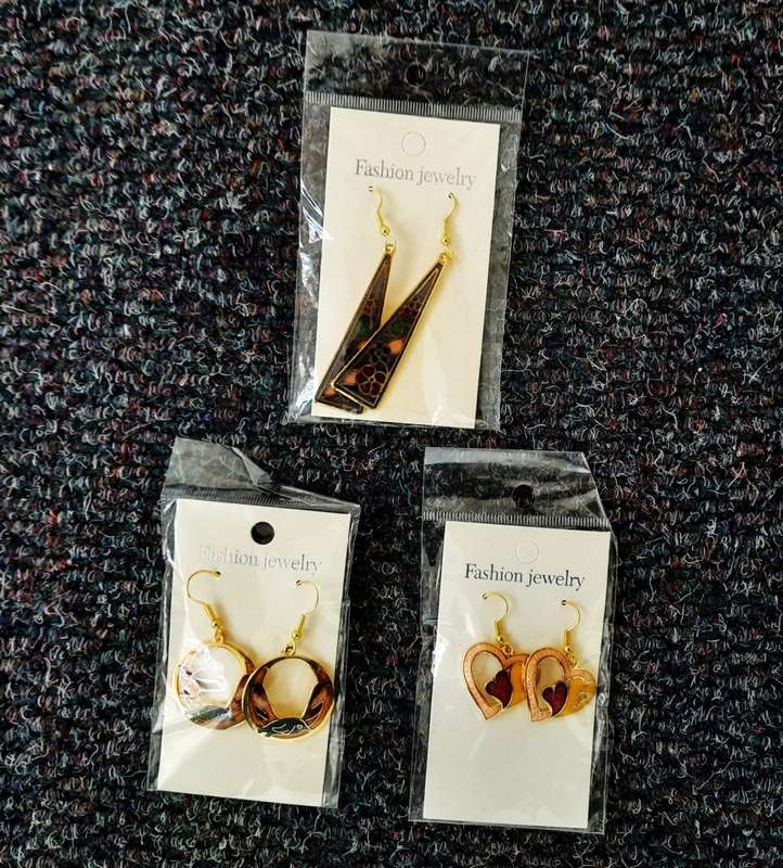 Costume Jewellery : 3 PIECE SET WOMEN EARRINGS -   DEAL 14