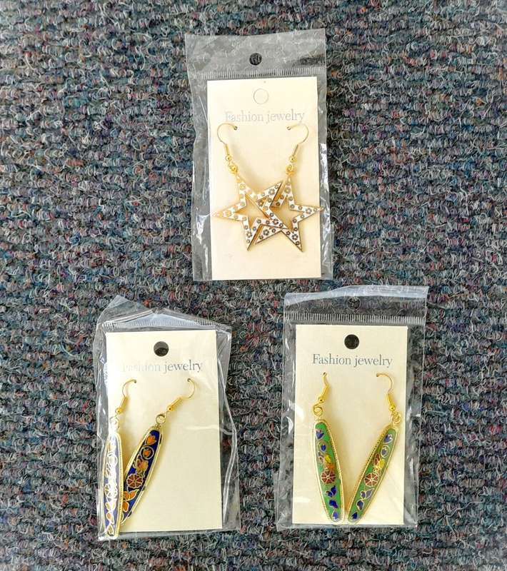 Costume Jewellery : 3 PIECE SET WOMEN EARRINGS -   DEAL 15