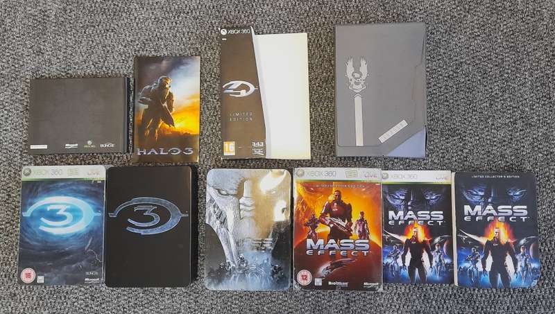 XBOX 360 3 X GAME LIMITED EDITION COLLECTORS BUNDLE XBOX 360   -   Good condition !!!