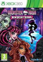 MONSTER HIGH NEW GHOUL IN SCHOOL  (Xbox 360)  -    Good condition !!!!     -   SAME DAY SHIPPING !!!