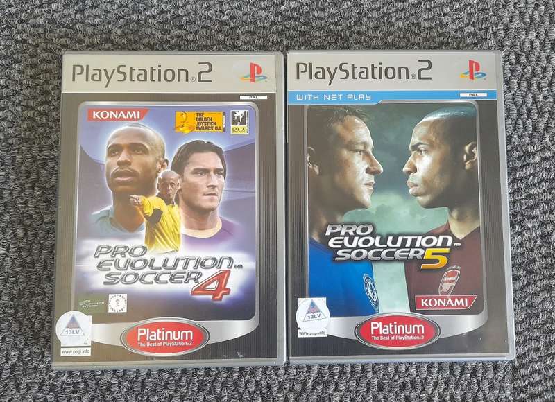 (PS2) 2 X SOCCER GAME  PES BUNDLE PLATINUM    - Good condition !!!   -  SAME DAY SHIPPING - DEAL 110