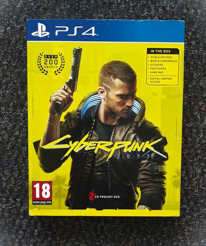 CYBERPUNK 2077        (PS4)     -     Good condition !!!  -  IN SLEEVE BOX