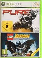 PURE & LEGO BATMAN THE VIDEO GAME BUNDLE COPY (XBOX 360)   - Good condition!!!