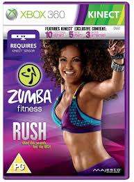 ZUMBA FITNESS RUSH   (XBOX 360)  -  Good condition !!!!   -    Kinect Sensor Requires