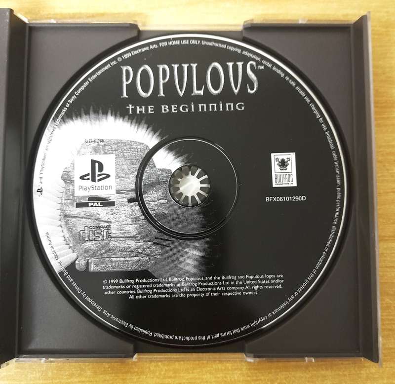 POPULOUS THE BEGINNING CLASSICS    (PS1)   -   SAME DAY SHIPPING   -  `Please read description `