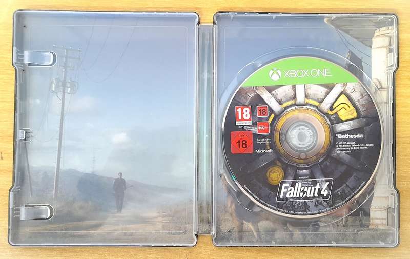 FALLOUT 4 STEELBOOK   ( XBOX ONE )   -  Good condition !!!   -  SAME DAY SHIPPING !!!