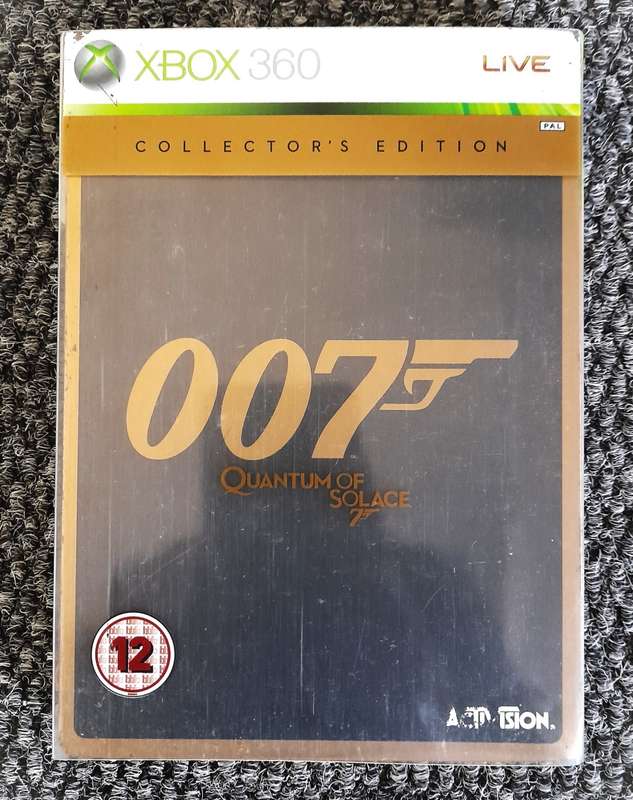 QUANTUM OF SOLACE 007 COLLECTORS EDITION   (Xbox 360)   -  Good condition !!  -  SAME DAY SHIPPING