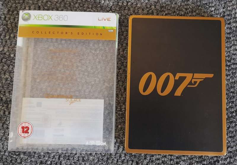 QUANTUM OF SOLACE 007 COLLECTORS EDITION   (Xbox 360)   -  Good condition !!  -  SAME DAY SHIPPING