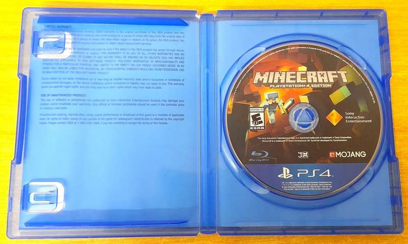 MINECRAFT PLAYSTATION 4 EDITION   (PS4)   -  Good condition !!!  - SAME DAY SHIPPING !!! - NTSC GAME