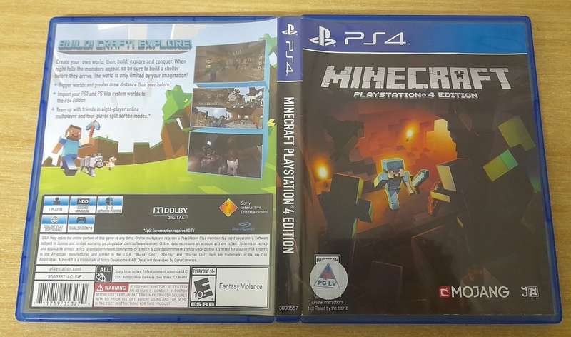 MINECRAFT PLAYSTATION 4 EDITION   (PS4)   -  Good condition !!!  - SAME DAY SHIPPING !!! - NTSC GAME