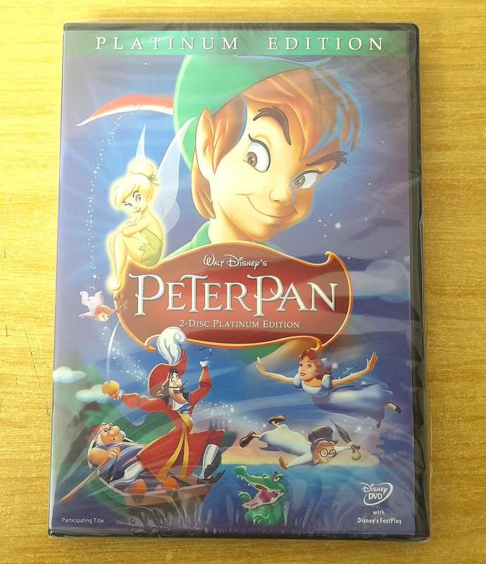 WALT DISNEYS PETER  PLATINUM EDITION DVD  - NEW & FACTORY SEALED -  ` Good classic game for kids `