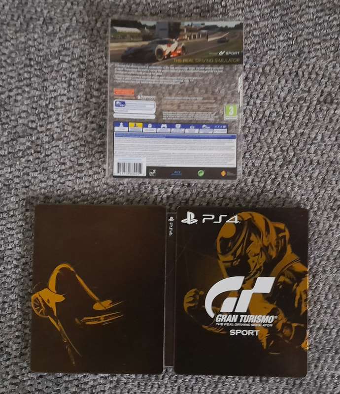 GRAN TURISMO SPORT STEELBOOK   (PS4)    -  Good condition !!!    -   SAME DAY SHIPPING !!!!