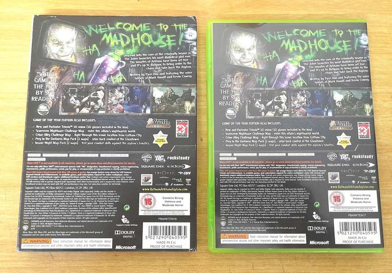 BATMAN ARKHAM ASYLYM GAME OF THE YEAR EDITION     (Xbox 360)   -   Good condition !!