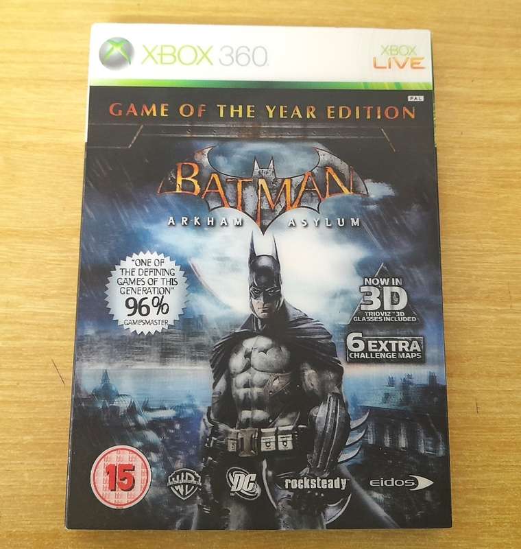 BATMAN ARKHAM ASYLYM GAME OF THE YEAR EDITION     (Xbox 360)   -   Good condition !!