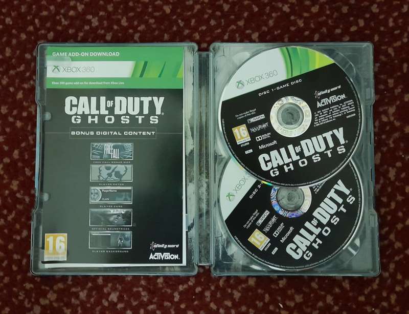 Call Of Duty Ghosts Steelbook     Xbox 360