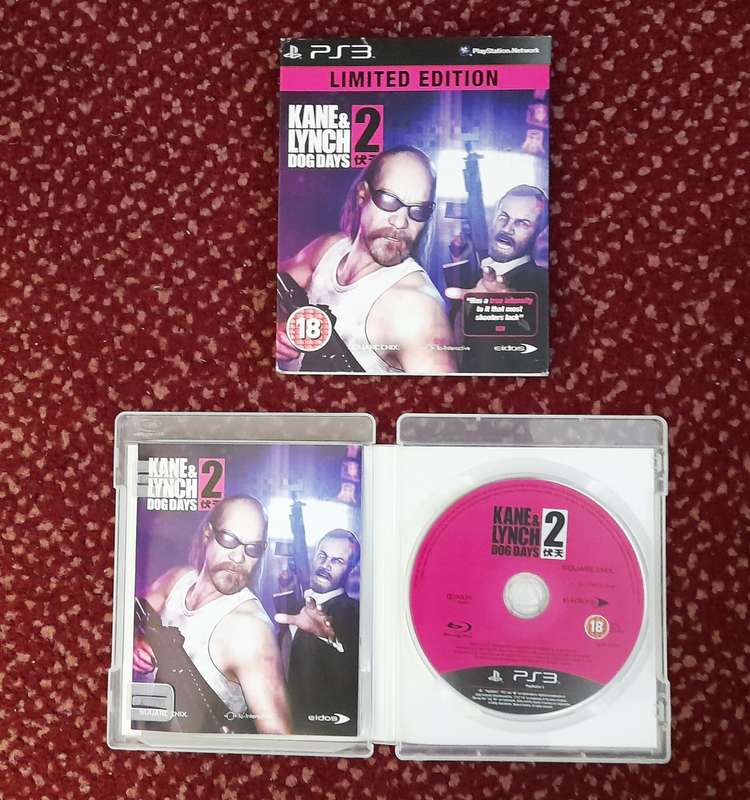 KANE & LYNCH 2 LIMITED EDITION  (PS3)   -   Good condition !!!   -     SAME DAY SHIPPING   !!!