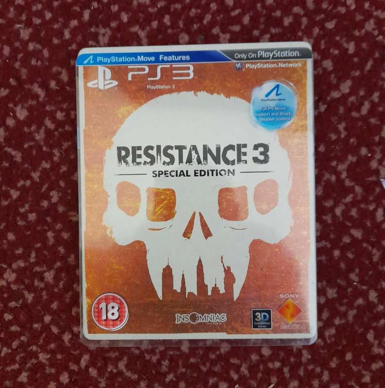 RESISTANCE 3   SPECIAL EDITION   (  PS3 )  -  Good condition !!!  -   IN PLASTIC SLEEVE
