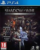 MIDDLE EARTH SHADOW OF WAR SILVER EDITION   (PS4)   -    Good condition !!!!