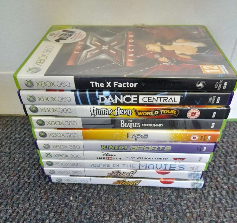XBOX 360  ASSORTED 10 X  GAME BUNDLE ( XBOX 360)  -  Good condition  -  SAME DAY SHIPPING - DEAL 025